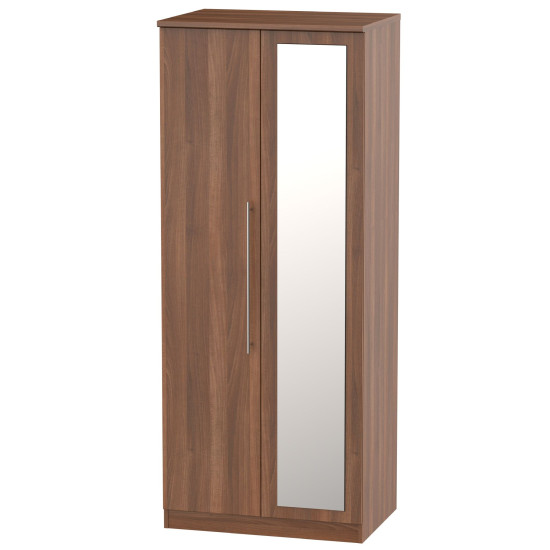 Harlech Tall 2 Door Mirrored Wardrobe